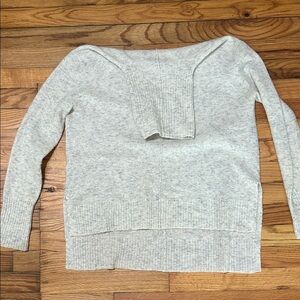 Athleta Off-the-Shoulder Cream Sweater